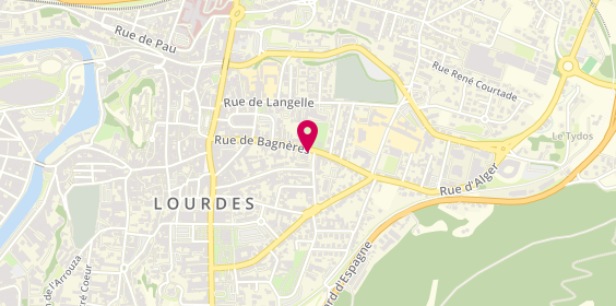Plan de Adecco, 50 Rue de Bagnères, 65100 Lourdes