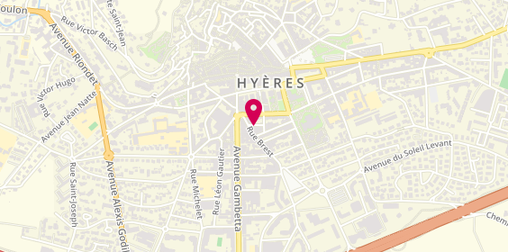 Plan de Hyères Recrut, 3 Rue Brest, 83400 Hyères