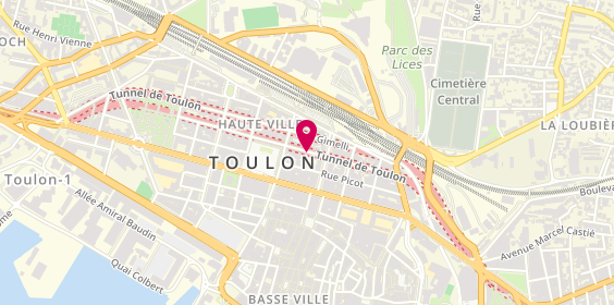 Plan de Team Intérim Toulon, 29 Rue Victor Clappier, 83000 Toulon