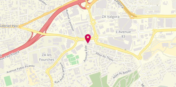 Plan de Samsic Emploi Toulon, 245 Avenue de l'Unviversité, 83160 La Valette-du-Var