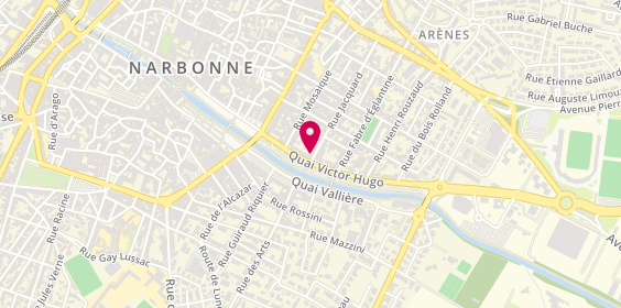 Plan de Manpower Narbonne, 1 Rue Jacquard, 11100 Narbonne