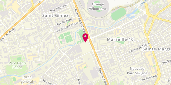 Plan de Victory Interim - Agence d'Intérim à Marseille, 132 Boulevard Michelet, 13008 Marseille