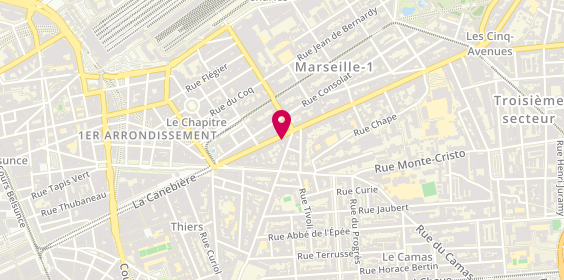 Plan de Mélissa LEVAI - Psychologue du travail, 46 Boulevard de la Libération, 13001 Marseille