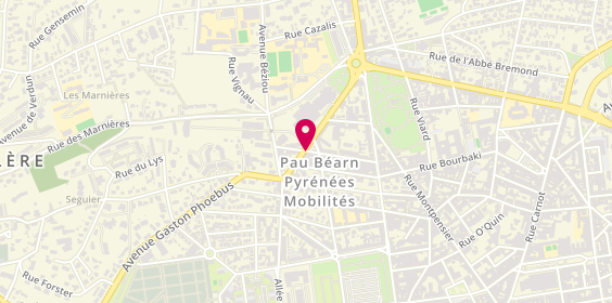 Plan de Arobase Recrutement, 19 Rue de Boyrie, 64000 Pau