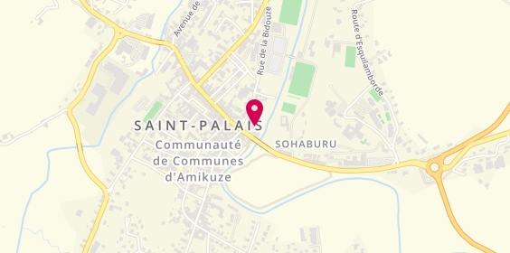 Plan de Samsic Emploi Saint-Palais, 6 place des Allées, 64120 Saint-Palais