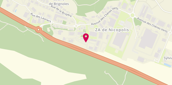 Plan de Isa intérim, Zone Artisanale Nicopolis Zone B 260 Rue Romarins Nicopolis, 83170 Brignoles