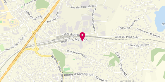 Plan de Ateka Emploi, 44 Rue Luis Mariano, 64200 Biarritz