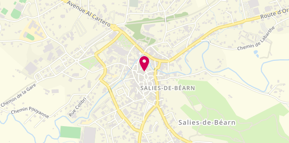 Plan de Lana Arobase Intérim, 14 place de la Trompe, 64270 Salies-de-Béarn