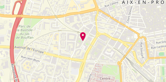 Plan de Abalone Agence d'Emplois Aix en Provence, 145 avenue de Pérouse, 13100 Aix-en-Provence