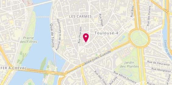 Plan de Workteam, 1 Ter Rue du Languedoc, 31000 Toulouse