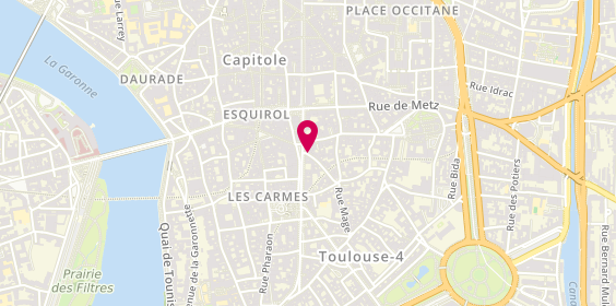 Plan de Etincelle Coworking - Carmes, 1 Rue Bouquières, 31000 Toulouse