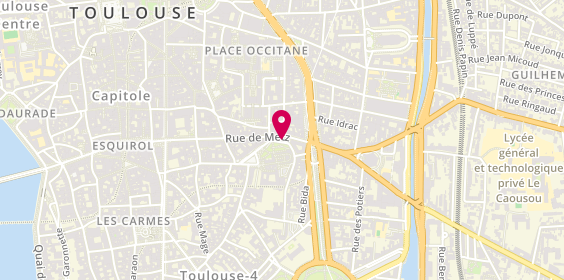 Plan de Actual l'Agencemploi, 62 Rue de Metz, 31000 Toulouse