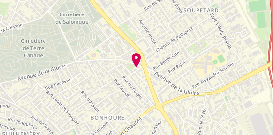 Plan de Oui Job - Agence d’intérim - Travail temporaire - CDI/CDD, 158 avenue de la Gloire, 31500 Toulouse