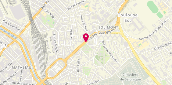 Plan de Triangle Solutions RH Toulouse, 7 place Commerciale Jolimont, 31500 Toulouse