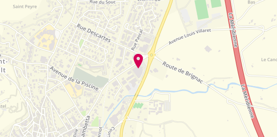 Plan de Adecco, 18 avenue de Montpellier, 34800 Clermont-l'Hérault