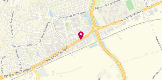 Plan de R.A.S Intérim Montpellier, 740 Route de Nîmes, 34170 Castelnau-le-Lez