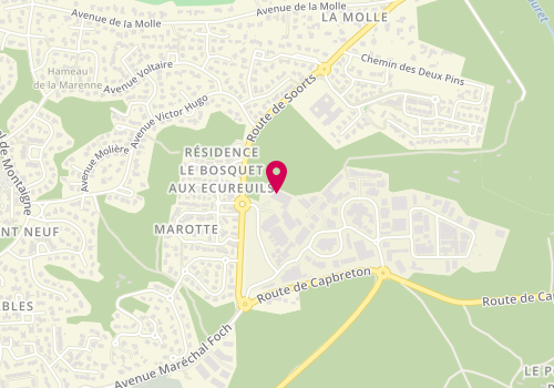 Plan de Sud Landes Interim et Recrutement, 6 Rue des Resiniers, 40130 Capbreton