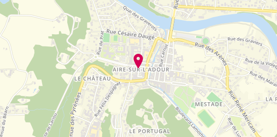 Plan de Adecco Aire Sur l'Adour, 10 place du Commerce, 40800 Aire-sur-l'Adour