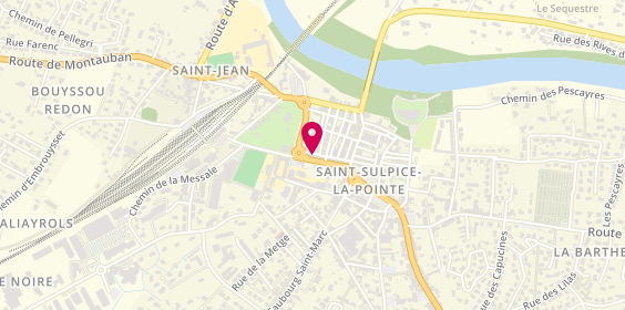 Plan de Samsic Emploi Saint-Sulpice-la-Pointe, 20 Bis avenue Rhin et Danube, 81370 Saint-Sulpice-la-Pointe