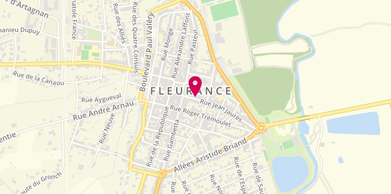 Plan de Agence intérim Synergie Fleurance, 72 Rue Jean Jaurès, 32500 Fleurance