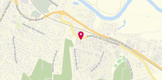 Plan de Crit Bagnols-sur-Cèze, Avenue de la Roquette - Zone Artisanale du Berret, 30200 Bagnols-sur-Cèze