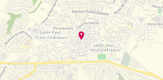 Plan de Abalone Agence d'Emplois Saint-Paul-Trois-Châteaux, 6 Rue des Écoles, 26130 Saint-Paul-Trois-Châteaux