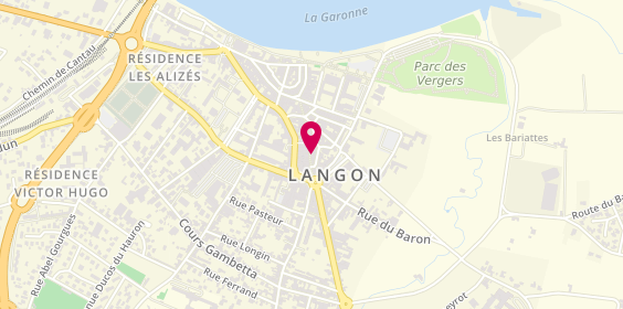 Plan de Samsic Emploi Langon, 50 Rue Maubec, 33210 Langon