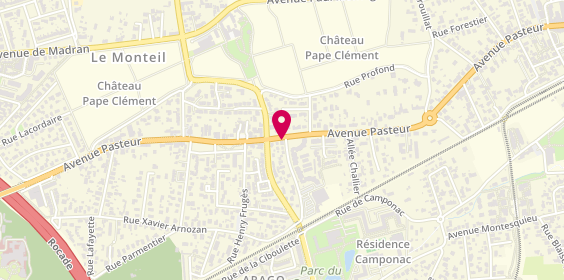 Plan de Triangle intérim, 137 avenue Pasteur, 33600 Pessac
