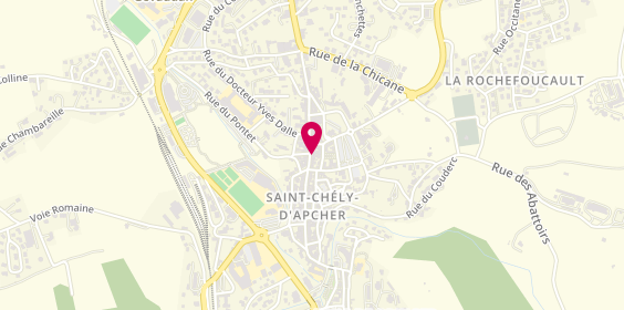Plan de Declic interim lozère, 102 Rue Théophile Roussel, 48200 Saint-Chély-d'Apcher