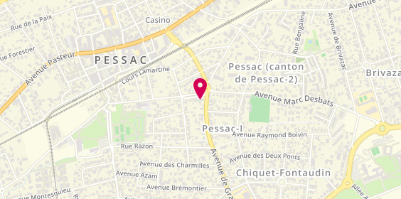 Plan de Proman, 9 Rue du Cardinal, 33600 Pessac