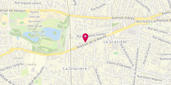 Plan de Triangle Intérim Mérignac, 93 avenue de la Marne, 33700 Mérignac