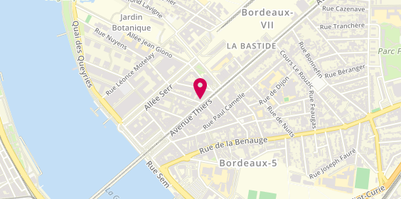Plan de Actual l'Agencemploi, 46 avenue Thiers, 33000 Bordeaux