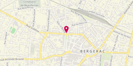 Plan de Profil Intérim, 45 place Gambetta, 24100 Bergerac