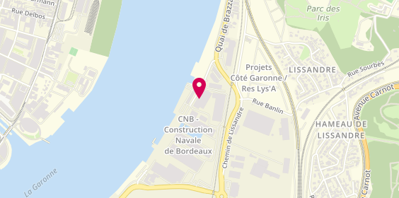 Plan de Randstad Inhouse, 162 Quai de Brazza, 33100 Bordeaux