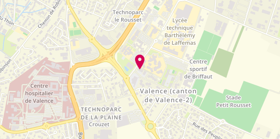 Plan de Manpower Valence BTP Transport, 1 Rue Jean Bertin, 26000 Valence