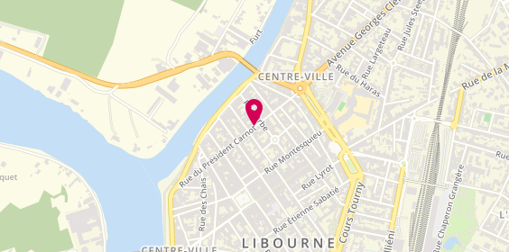 Plan de HL Intérim, 75 Rue du Président Carnot, 33500 Libourne