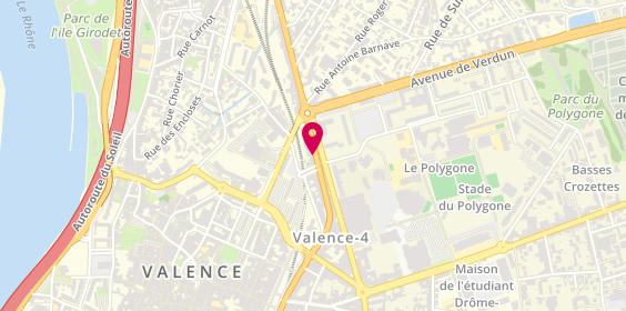 Plan de Abalone Agence d'Emplois Valence, 34 avenue Sadi Carnot, 26000 Valence