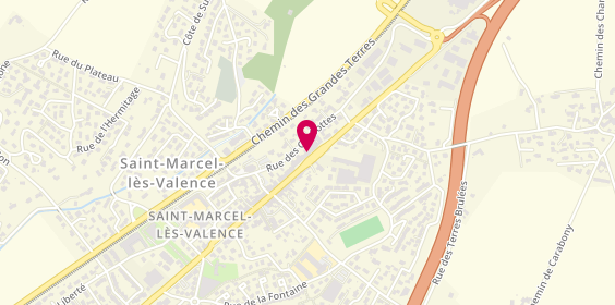Plan de Samsic Emploi Valence, 20 avenue de Provence, 26320 Saint-Marcel-lès-Valence
