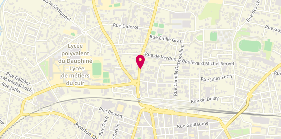 Plan de Cowork@Home, 18 avenue Jean Moulin, 26100 Romans-sur-Isère