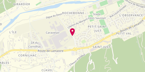 Plan de Adecco, 1 avenue de Rochebonne, 07300 Tournon-sur-Rhône