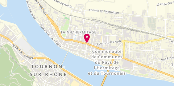 Plan de Tremplin Intérim, 51 Avenue Jean Jaurès, 26600 Tain-l'Hermitage