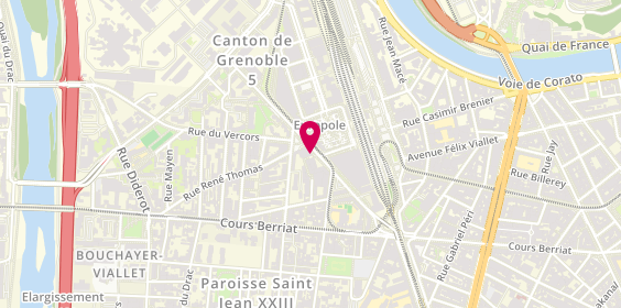 Plan de Medicoop France - Grenoble 38 - Agence d'Intérim médico-social, 1 place Firmin Gautier 4ème Étage, 38000 Grenoble
