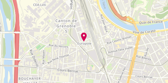 Plan de Crit Grenoble Tertiaire - Ingénierie - Cadres, 15 Bis Rue de la Frise, 38000 Grenoble