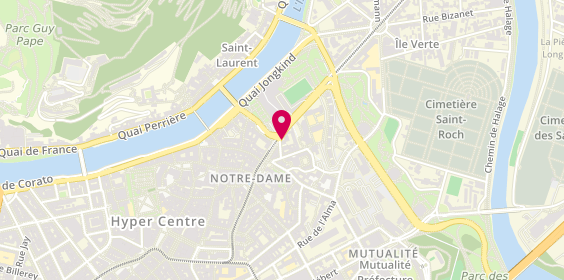 Plan de ULISSE Intérim, 1 Rue Hauquelin, 38000 Grenoble