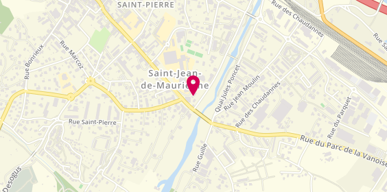 Plan de Agence intérim Synergie St Jean de Maurienne, 61 Quai de l'Arvan, 73300 Saint-Jean-de-Maurienne