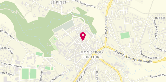 Plan de Workeo, 22 Rue Louis de Charbonnel, 43120 Monistrol-sur-Loire