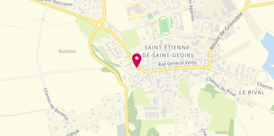 Plan de Adecco, 13 Route de Brezins, 38590 Saint-Étienne-de-Saint-Geoirs