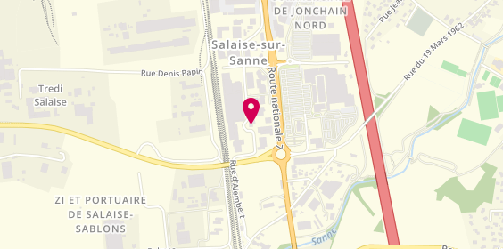 Plan de R.A.S Intérim Salaise, 225 Rue d' Alembert, 38150 Salaise-sur-Sanne