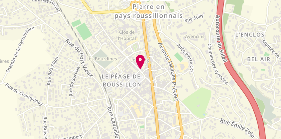 Plan de Adecco, 22 place Paul Morand, 38550 Le Péage-de-Roussillon