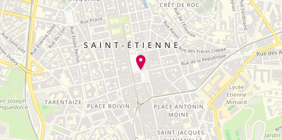Plan de Medicoop France - Saint-Etienne 42 - Agence d'Intérim médico-social, 13 place Hôtel de Ville, 42000 Saint-Étienne
